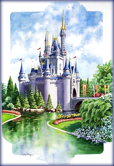 400x579 - Cinderella Castle Painting