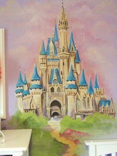 236x314 Cinderella's Castle Art Disney Painting Disney Princess Art - Cinderella Castle Painting