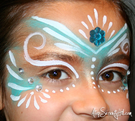 550x495 Halloween Face Painting Fairies And Princesses - Cinderella Face Painting