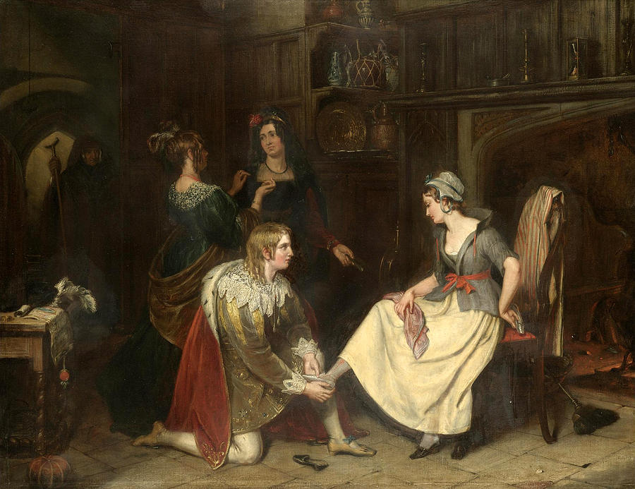 900x693 Cinderella Painting By Charles Landseer - Cinderella Painting