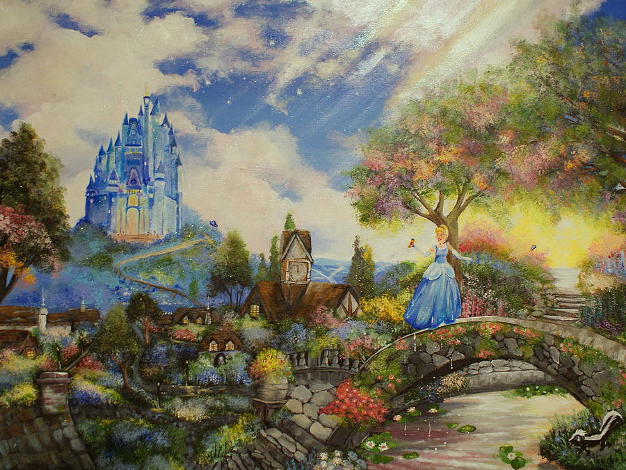 900x676 Cinderella Painting By Sabrina Logan - Cinderella Painting