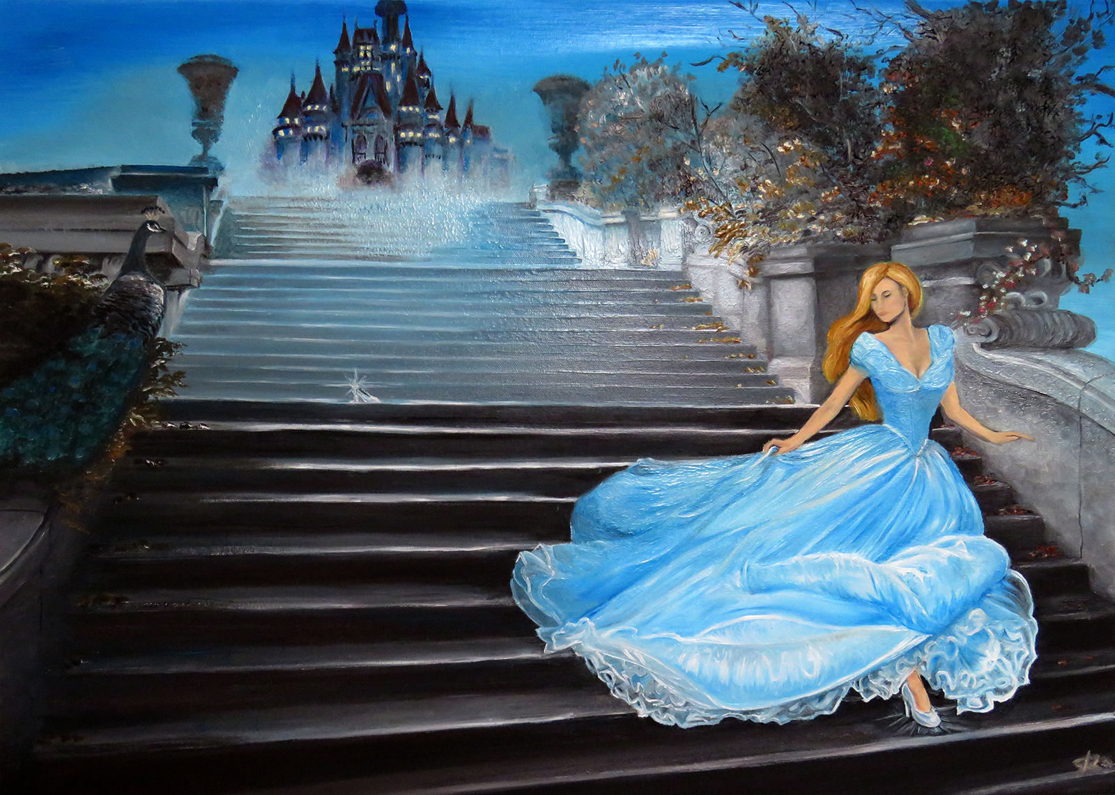 1600x1141 Diana Art Cinderella Oil Painting - Cinderella Painting