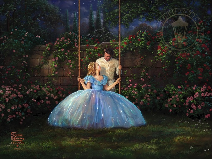 675x507 Dreams Come True Cinderella Painting Thomas Kinkade Disney - Cinderella Painting