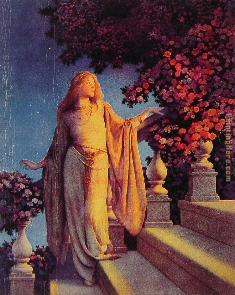 750x941 Maxfield Parrish Cinderella Painting Anysize 50% Off - Cinderella Painting