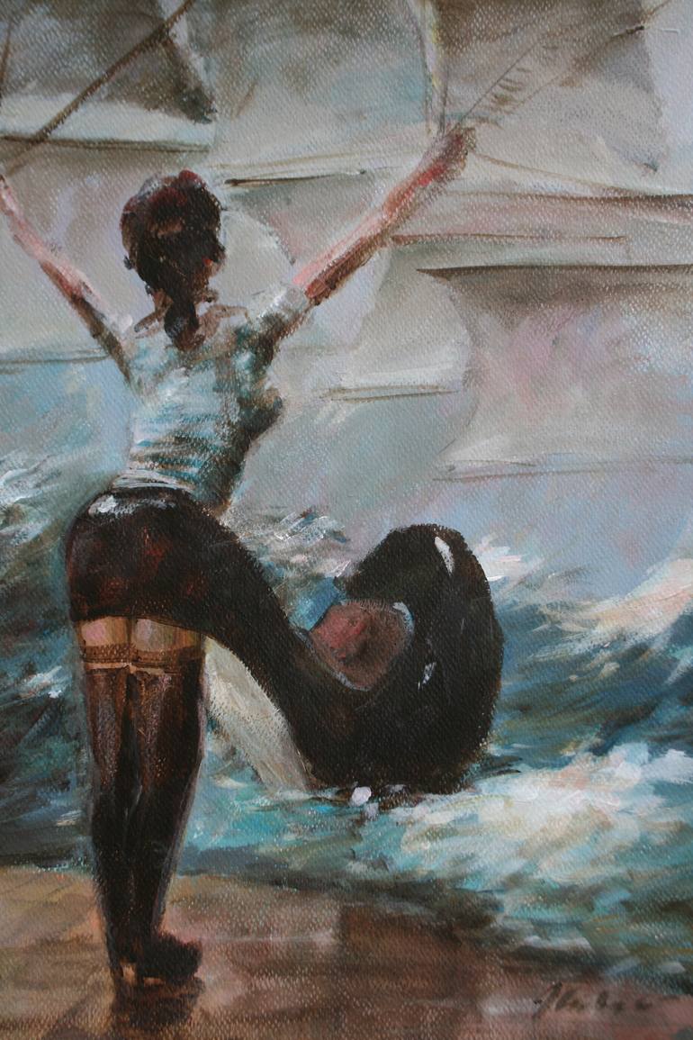 770x1155 Saatchi Art Cinderella Painting By Jerzy Cichecki - Cinderella Painting