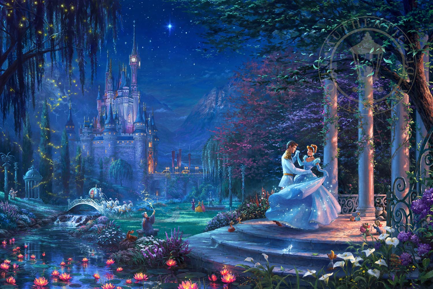 1500x1000 Cinderella Dancing In Starlight Limited Edition Art - Cinderella Painting