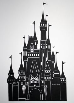 236x330 Cinderella's Castle Art Disney Painting Disney Princess Art - Cinderellas Castle Painting