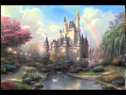 480x360 Thomas Kinkade Artist Notes - Cinderellas Castle Painting