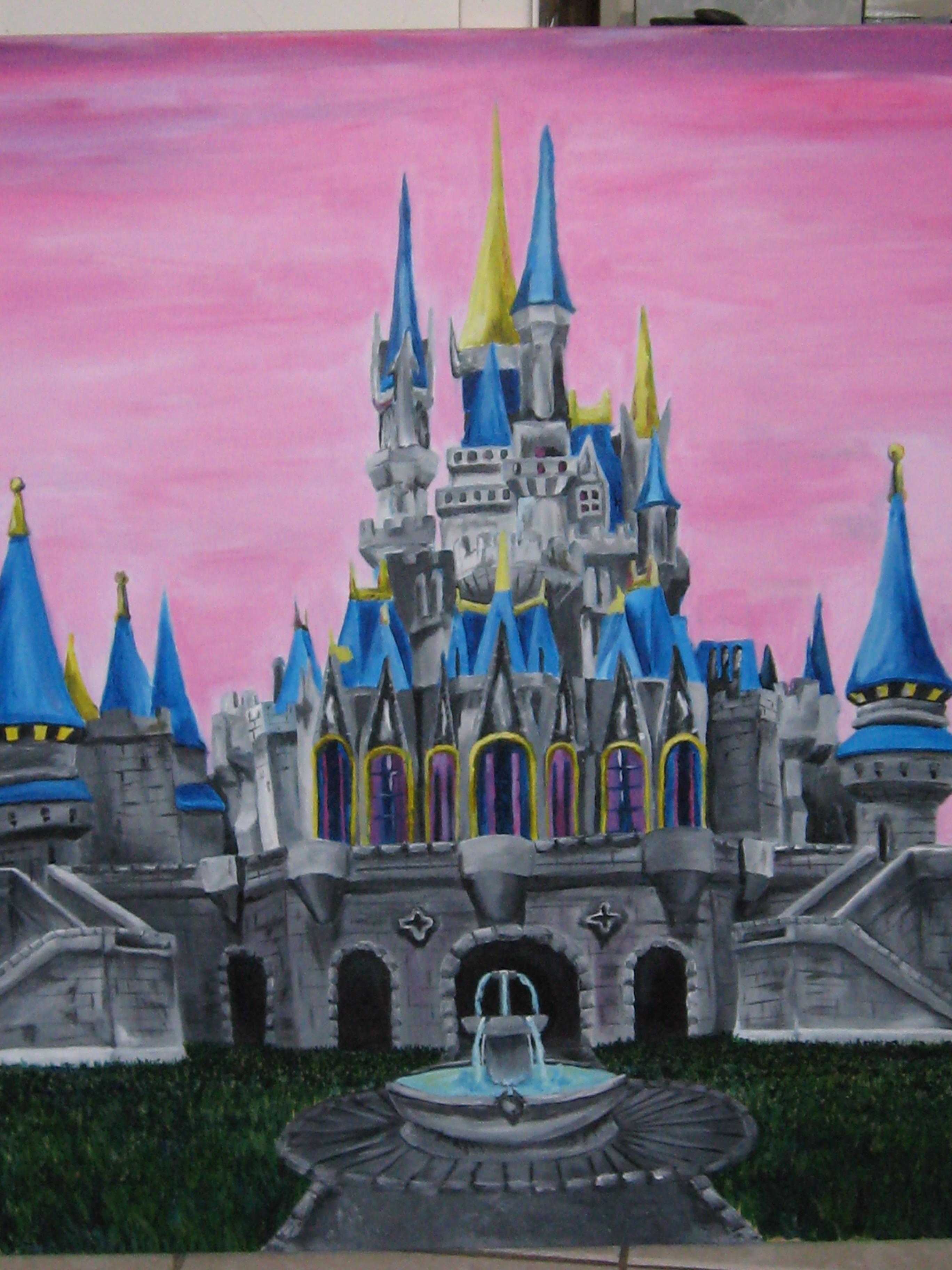 Cinderellas Castle Painting at Explore collection