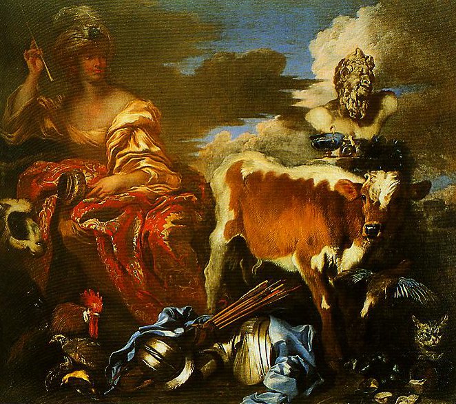 662x587 Circe Painting Crechetto Oil Paintings - Circe Painting