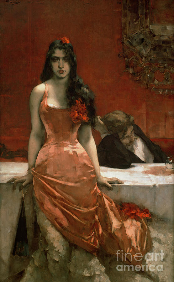 555x900 Circe Painting By Charles Hermans - Circe Painting