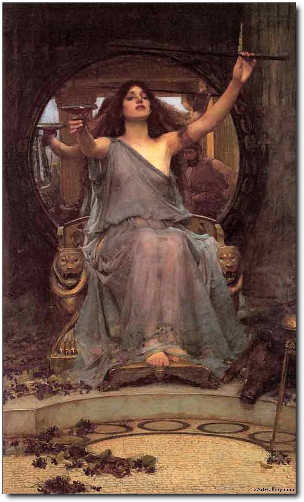 619x1023 Woman Oil Painting,portraits Oil Painting Circe Offering The Cup - Circe Painting