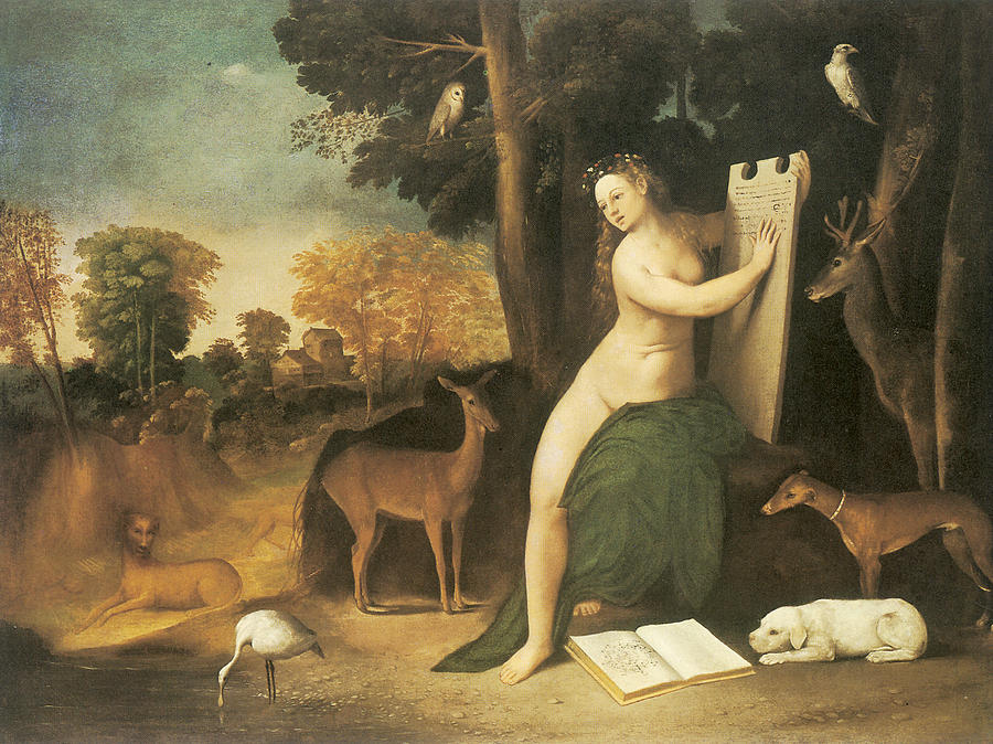 900x674 Circe And Her Lovers In Landscape Painting By Dosso Dossi - Circe Painting