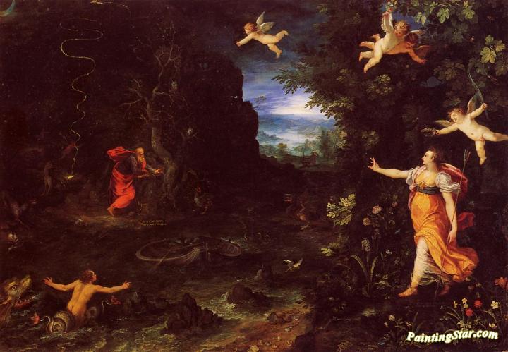 720x499 Circe And Ulysses Artwork By Jan Bruegel The Elder Oil Painting - Circe Painting