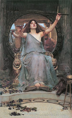 300x490 Circe Offering The Cup To Ulysses - Circe Painting
