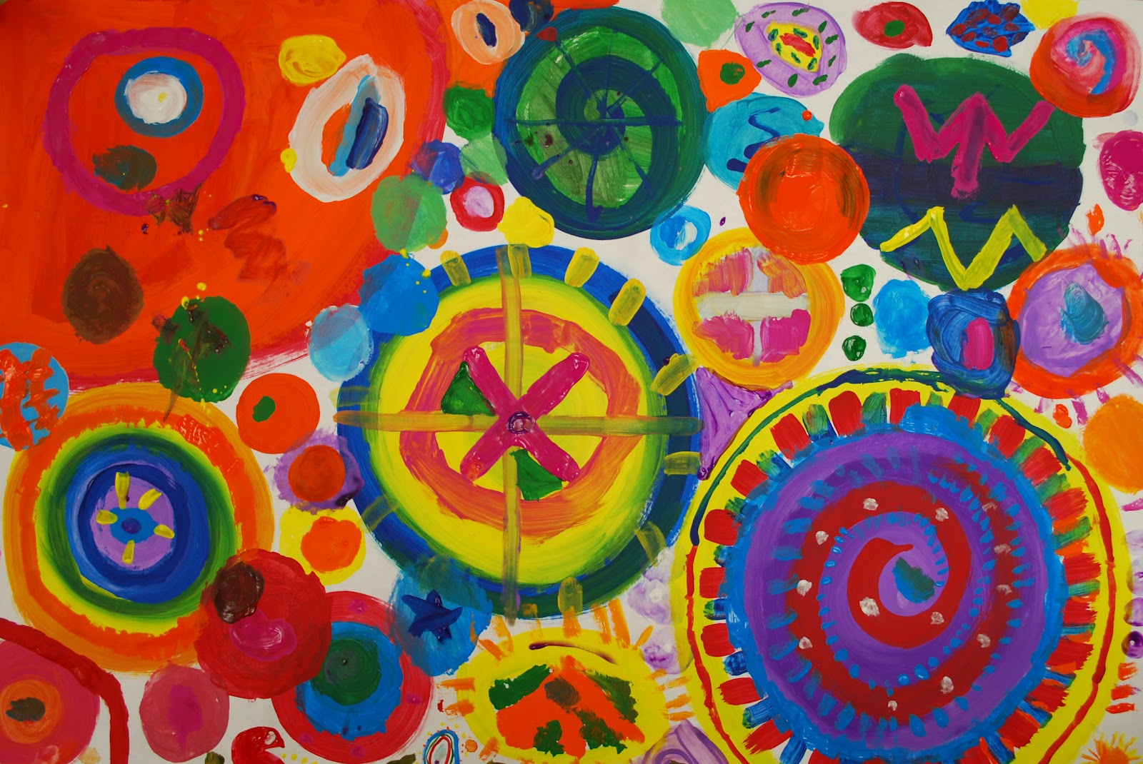 1600x1070 Collaborative Paintings Kandinsky And Circle Paintings - Circle Art Painting