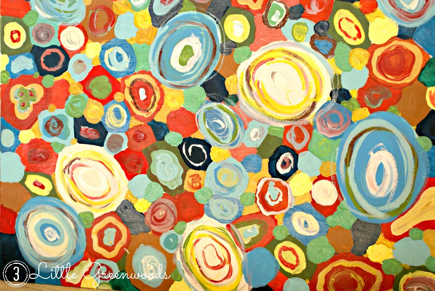 896x600 Diy Abstract Art - Circle Art Painting