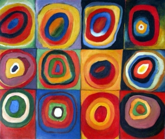 330x278 Kandinsky Concentric Circles - Circle Art Painting