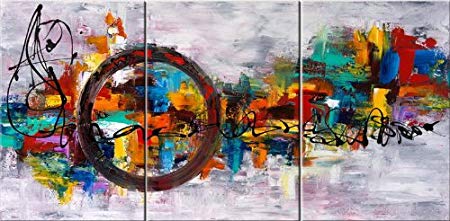 450x221 Santin Art Circle Of Magic Modern Canvas Art Wall Decor Abstract - Circle Art Painting