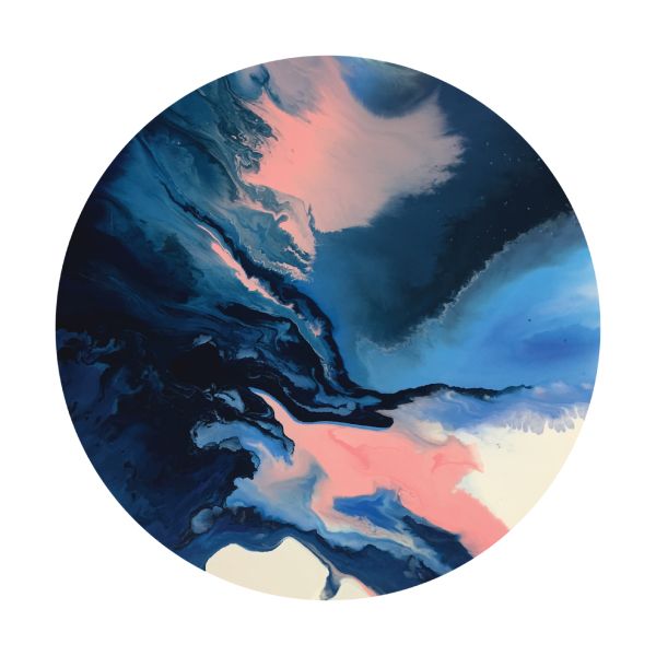 600x600 Inkah Art Pretty Lies Circle Print 3 Art - Circle Canvas Painting