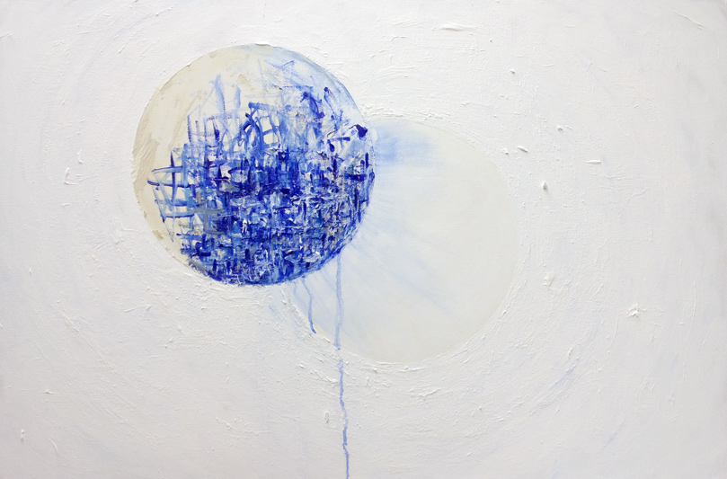 809x533 Suspended - Circle Canvas Painting