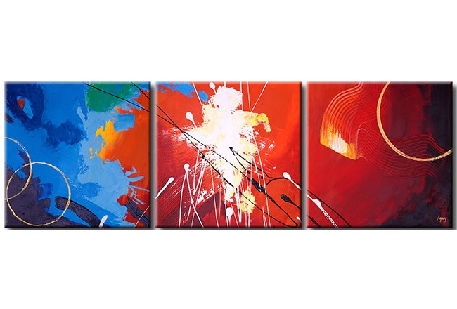 650x440 Canvas Art Reflection Of A Circle - Circle Canvas Painting