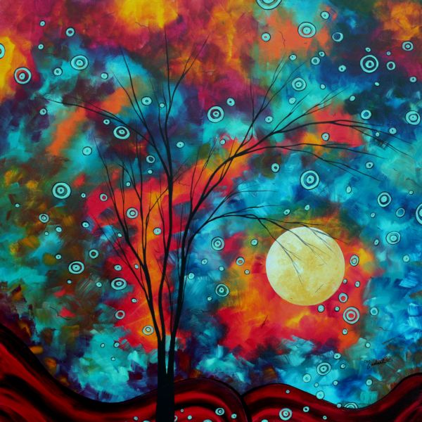 600x600 Original Paintings In Madarts Renowned Circle Life Series - Circle Of Life Painting