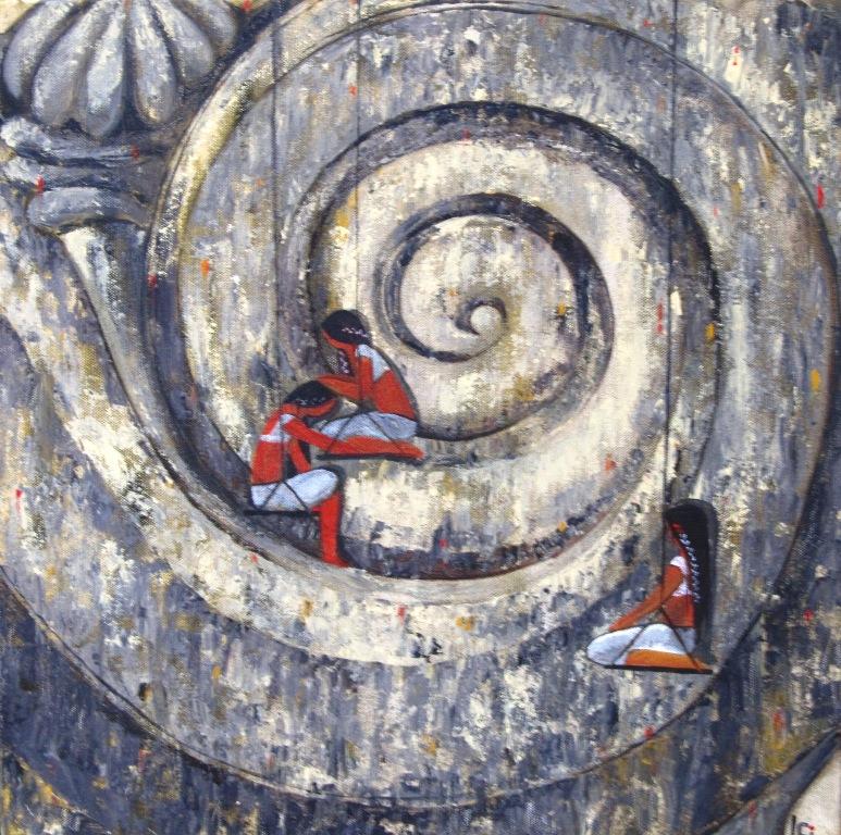 773x768 The Circle Of Life By Artist Suruchi Jamkar Figurative Art - Circle Of Life Painting