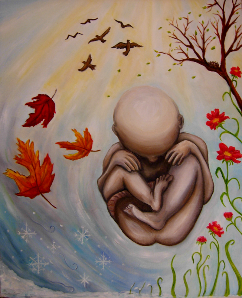 800x986 Circle Of Life By Chapara - Circle Of Life Painting