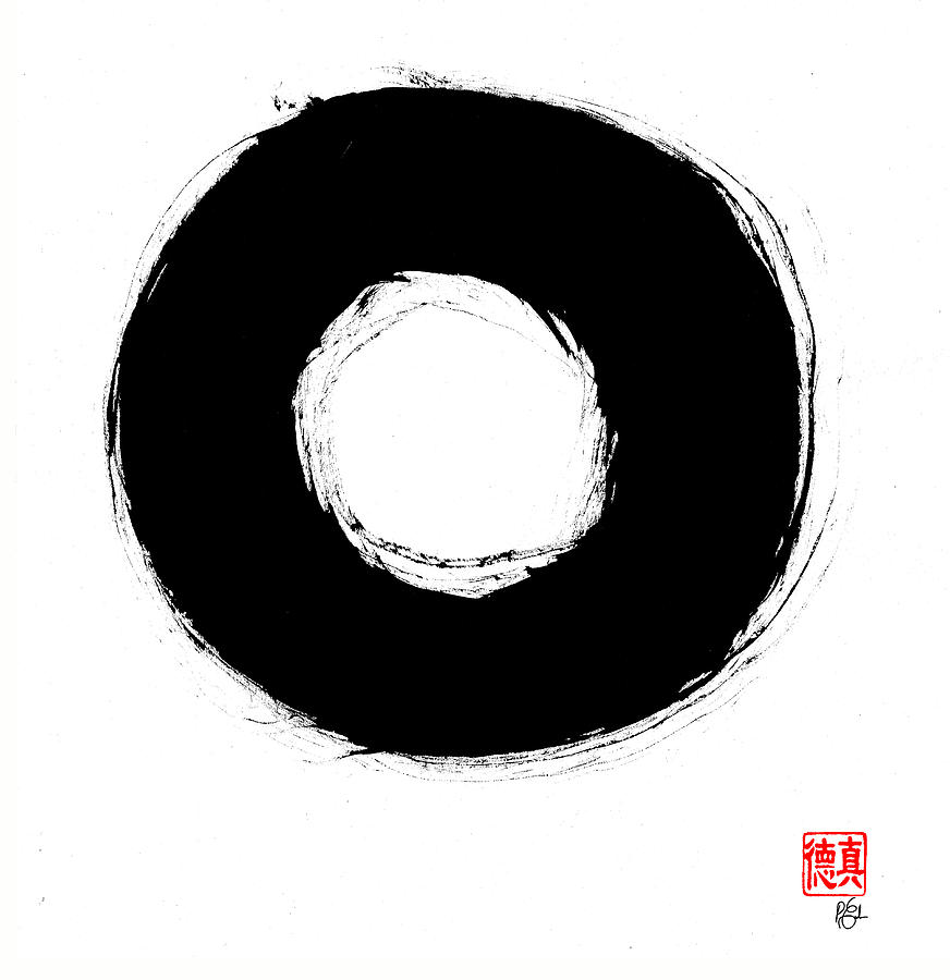 872x900 Zen Circle Seven Painting By Peter Cutler - Circle Painting