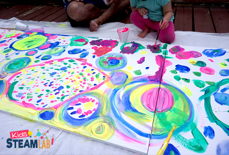 735x500 Collaborative Circle Painting To Build Community - Circle Painting