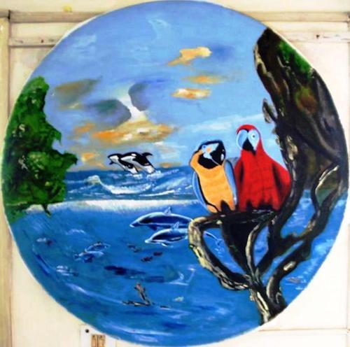 500x496 Circular Paintings I. T. S. Arts Online Amp Visual Art Gallery - Circular Painting