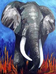 Circus Elephant Painting at PaintingValley.com | Explore collection of ...