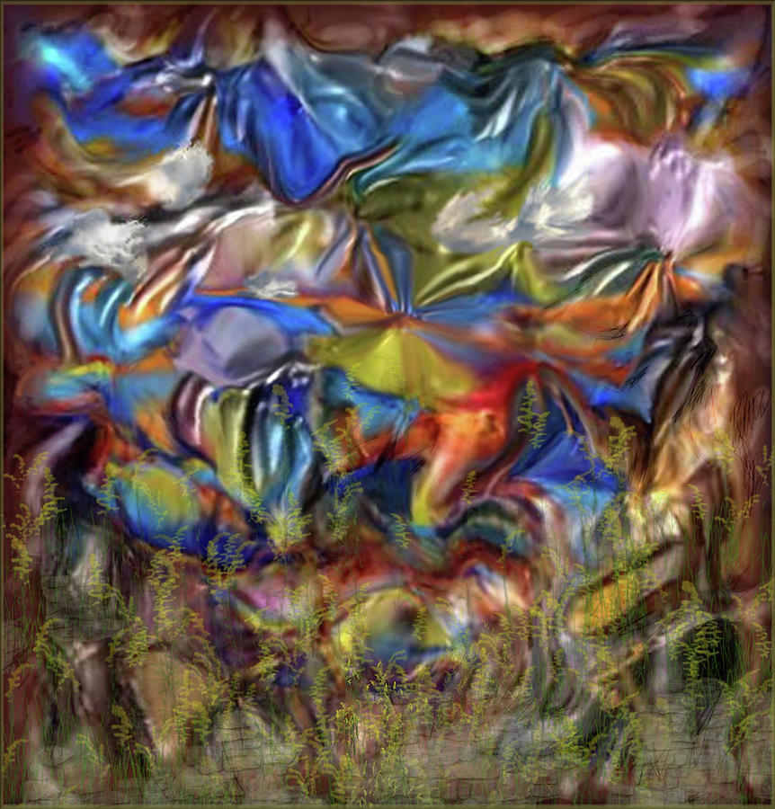 862x900 Looking At The Circus Tent Digital Art By Richard Chester - Circus Tent Painting