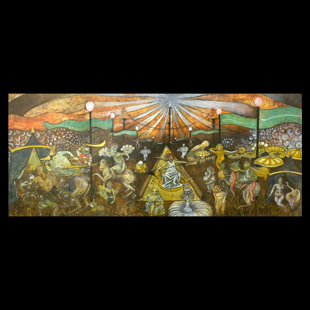 1000x1000 Under The Circus Tent And The Battle Of Anghiari Sam Roloff'S - Circus Tent Painting