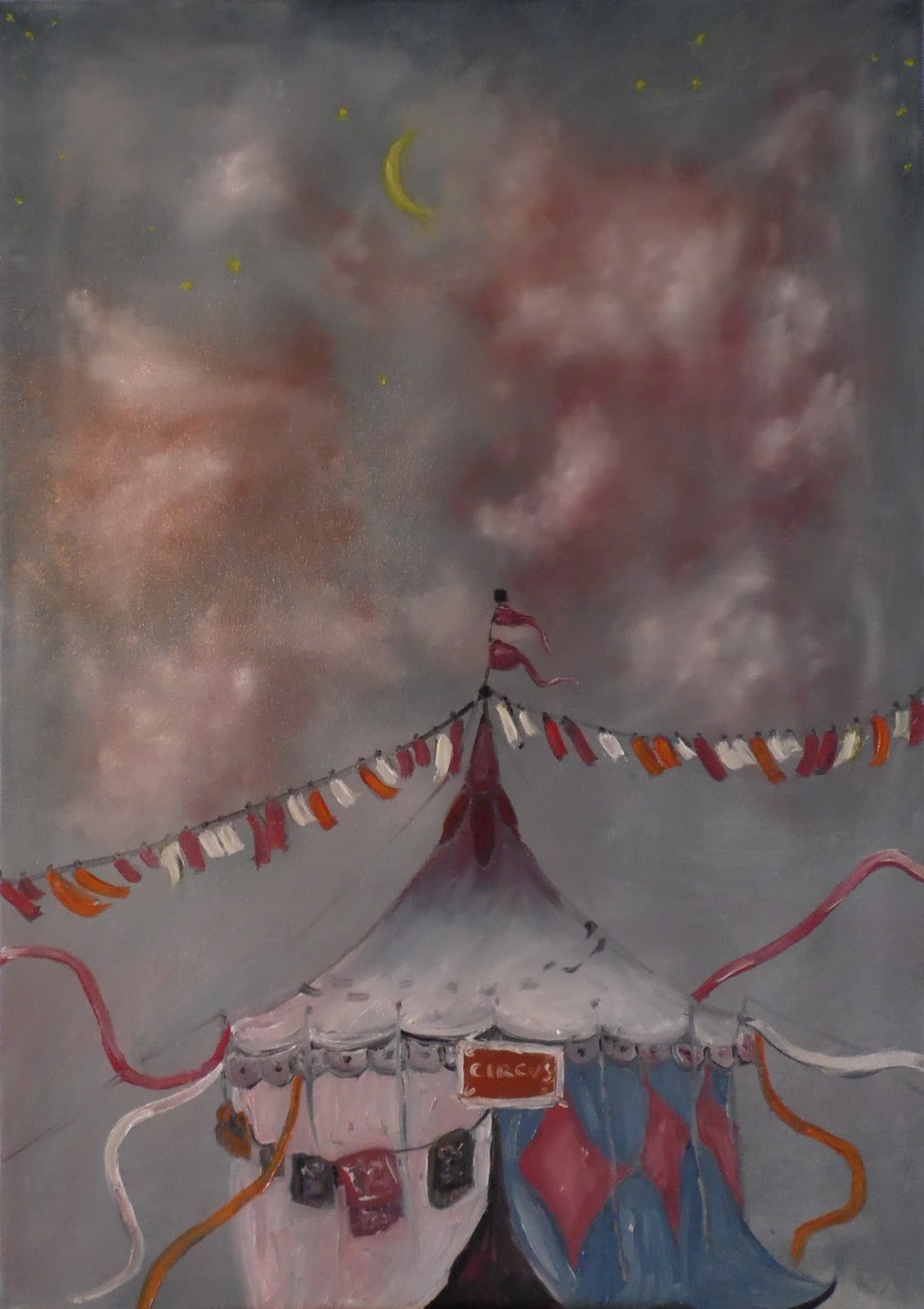 Circus Tent Painting At Paintingvalley.com 