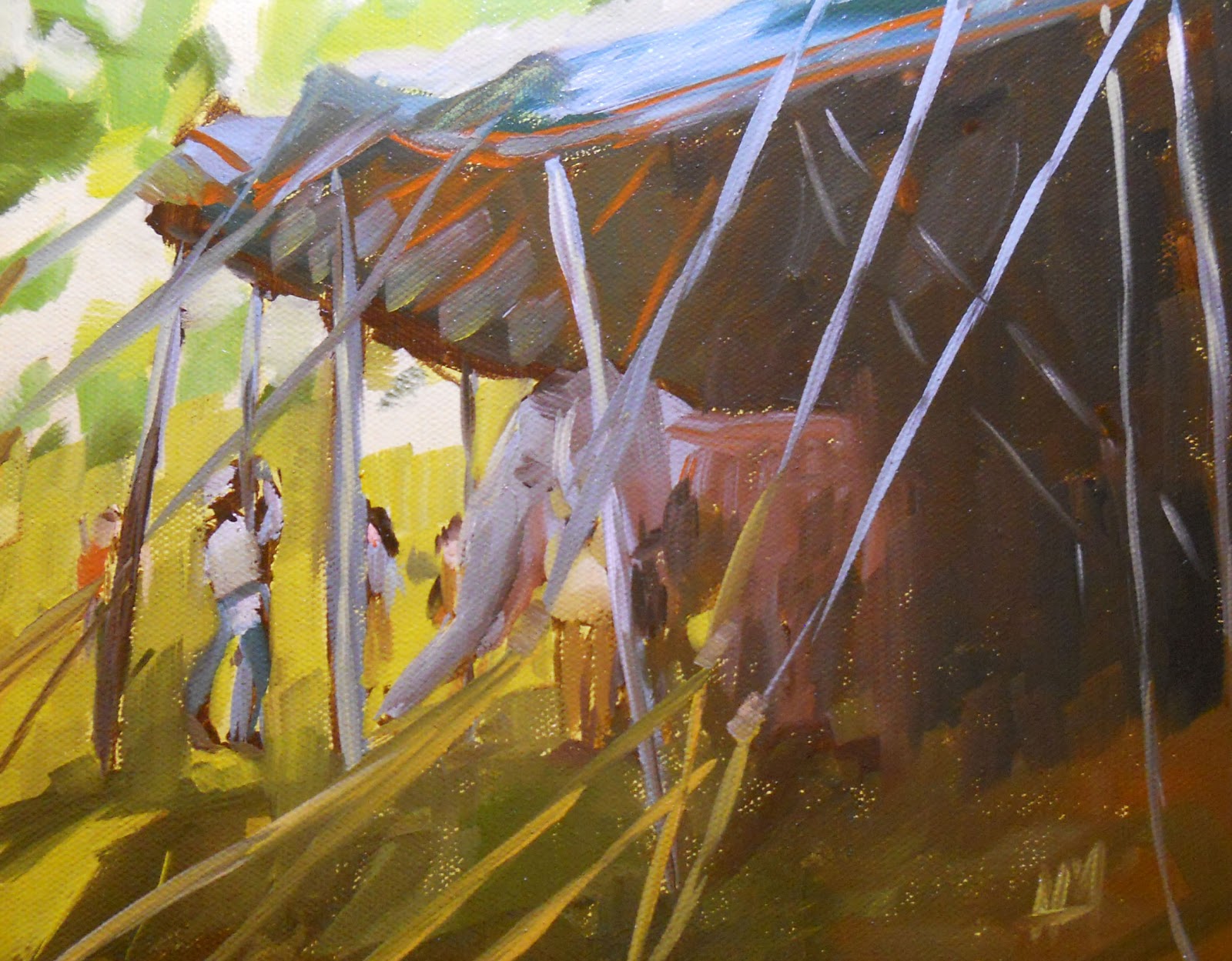 1600x1249 The Circus Tent Angela Moulton's Painting A Day - Circus Tent Painting