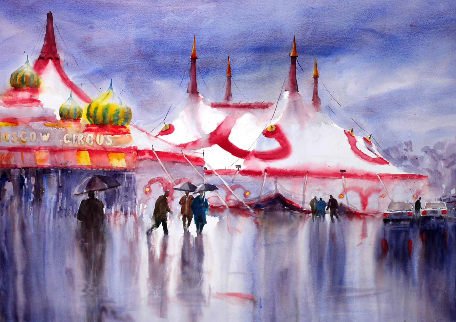 1600x1131 Bits Charles Sluga - Circus Tent Painting