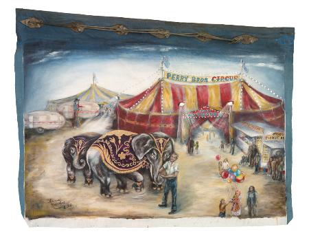 450x346 Carnival Art - Circus Tent Painting