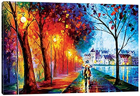 City By The Lake Painting