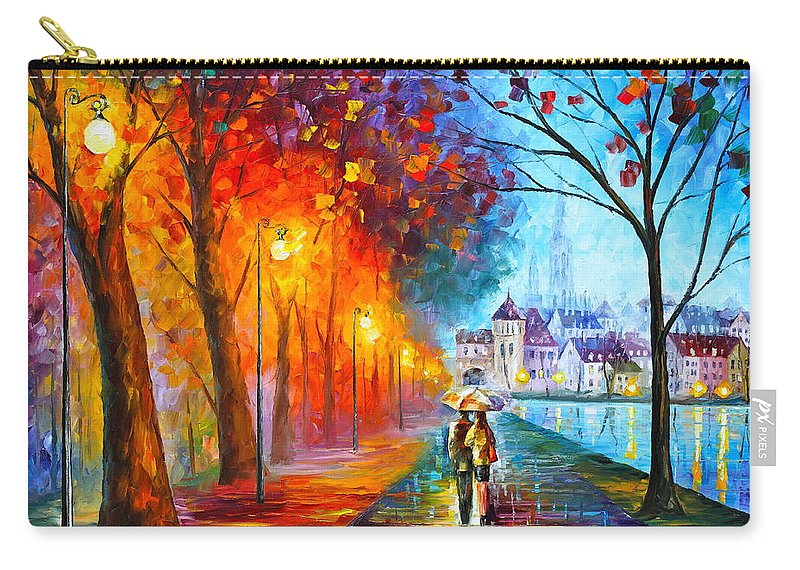 800x570 City By The Lake Carry All Pouch For Sale By Leonid Afremov - City By The Lake Painting