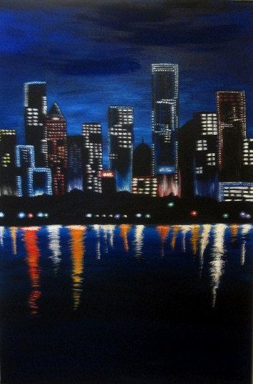 355x539 City Lights Paintings City Lights And Paintings - City Lights Painting