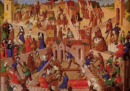 450x316 Fathers Of The Church St. Augustine The Two Cities - City Of God Painting