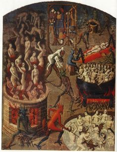 236x306 The Infernal Torments Of The Damned, From An Illuminated - City Of God Painting