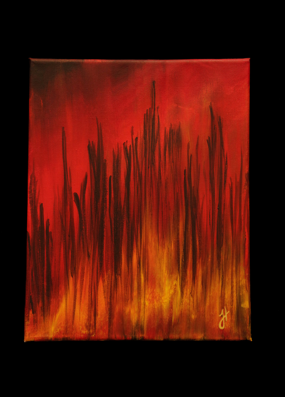 1000x1395 Cityscape Collection Jessica Hollon - City On Fire Painting