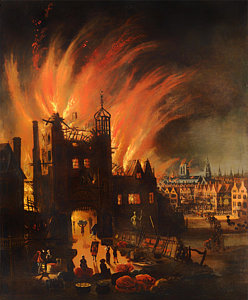 248x300 City On Fire Paintings Fine Art America - City On Fire Painting