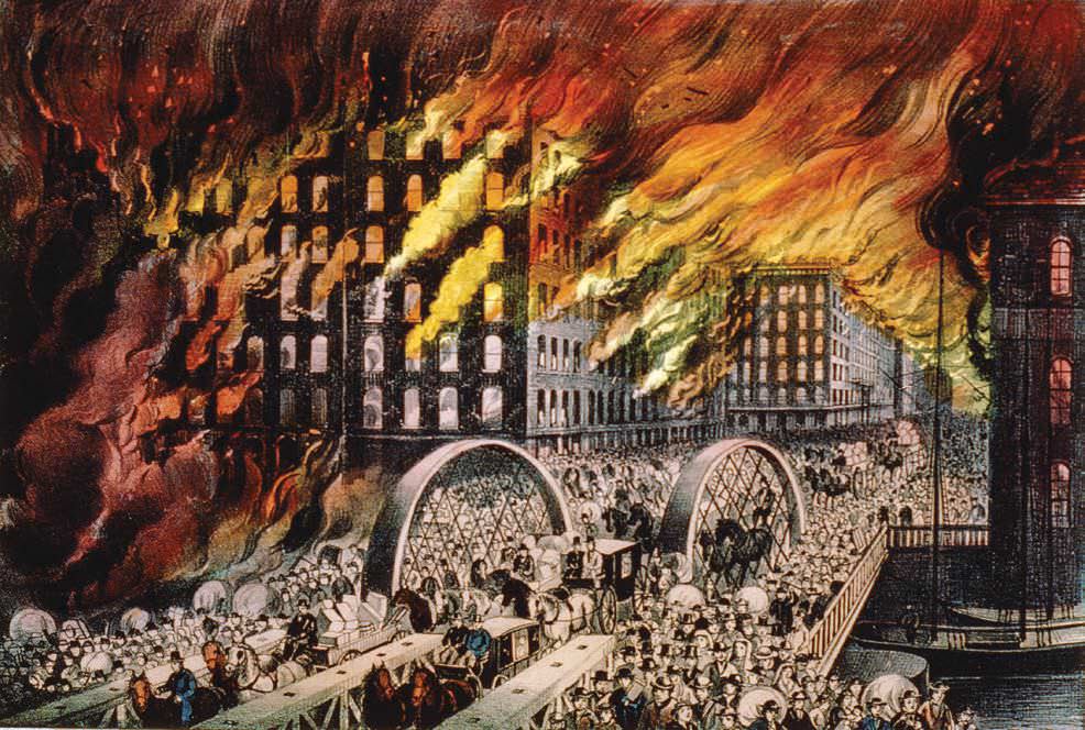 986x664 City On Fire - City On Fire Painting