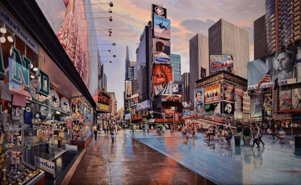 600x370 City Painting By Robert Neffson Pondly - City Painting