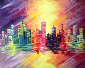 283x227 Hot In The City - City Painting