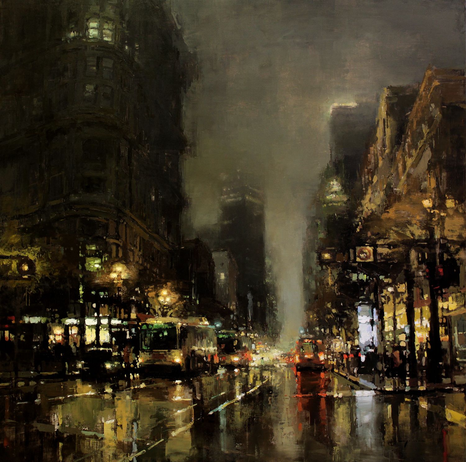 1500x1487 The Beautiful City Paintings Of Jeremy Mann City - City Painting